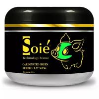 SOIE Нежно-зелёная очищающая пузырьковая маска Carbonated Green Bubble Clay Mask