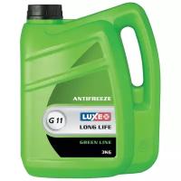 Антифриз готовый к применению Luxe antifreeze green line g11 (3кг) 695