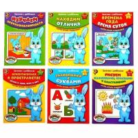 Обучающие книги «Полный годовой курс. Серия от 2 до 3 лет», 6 книг по 16 стр., в папке