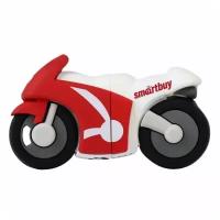 Флешка SmartBuy Wild series Motobike 16 ГБ, 1 шт., красный/белый