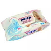 Влажные салфетки POZZY BABY HYGIENIC Mega Care (120 шт), с добавлением крема и лосьона, без парабенов, без спирта, без силикона