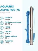 Скважинный насос Aquario ASP 1E-100-75 3200 (1250 Вт)