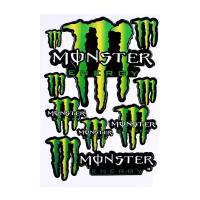 Мотонаклейки мото стикеры наклейки Monster Energy 19х27 см на мотоцикл скутер мопед квадроцикл для мотоциклиста, белые