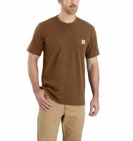 Футболка Carhartt Workwear Heavyweight K87 Pocket Oiled Walnut