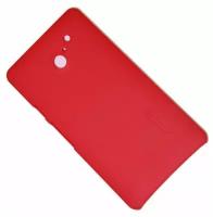 Чехол для Huawei Ascend D2 (HW-03E) задняя крышка пластик ребристый Nillkin <красный>