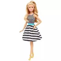 Кукла Barbie Игра с модой, в полоску, 29 см, DVX68