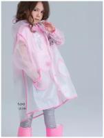 Дождевик для девочки PlayToday, размер 116, розовый
