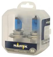 Лампа галогенная Narva H4 Range Power White 12V 60/55W, 2шт, 48680