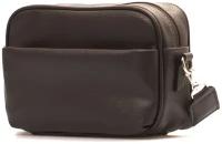 Сумка через плечо FABRIZIO/ сумка женская кросс-боди темно-коричневого цвета