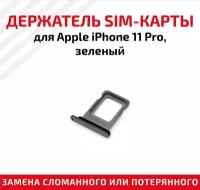 Держатель (лоток) SIM карты для Apple iPhone 11 Pro зеленый