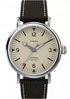 Наручные часы TIMEX, бежевый, серебряный