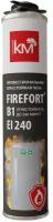 Пена монтажная огнестойкая FIREFORT B1 KM-FF-POM-B1 750мл КМ LO43490 КМ-Профиль