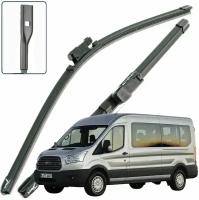 Дворники Ford Transit (7) Форд Транзит автобус 2014 2015 2016 2017 2018 2019 2020 2021 2022 Щетки стеклоочистителя бескаркасные к-т 2шт, 750мм-500мм