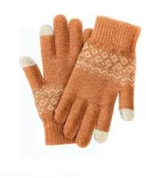 Теплые перчатки для сенсорных дисплеев Xiaomi FO Gloves Touch Screen Warm Velvet, цвет: Коричневый