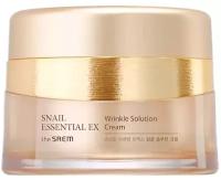 Антивозрастной улиточный крем для лица Snail Essential EX Wrinkle Solution Cream 50 мл, The Saem, 8806164172902