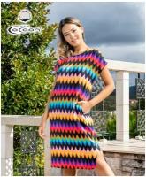 Женское платье К2-2657 Cocoon (разноцветный), 50