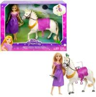 Кукла Mattel Disney Princess Рапунцель и Максимус, 28 см, HLW23