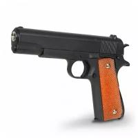 Пистолет металлический Colt 1911 с кобурой (пневматика, 21,5 см) - G.13