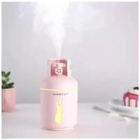 Портативный ультразвуковой увлажнитель воздуха HUMIDIFIER с подсветкой / Для квартиры / Дома / Автомобиля / Растений / Мини аромадиффузор / Очиститель