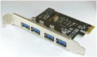 Адаптер для расширения портов PCI-E - USB 3,0 X 4