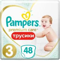 Pampers Premium Care 3D Soft трусики 3, 6-11 кг, 48 шт., белый