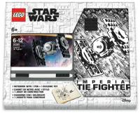 Книга для записей Lego TIE Fighter, с черной гелевой ручкой и минифигурой, 192 листа