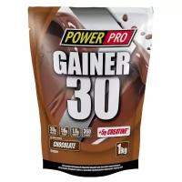 Гейнер Power Pro Gainer 30, 1000 г, шоколад