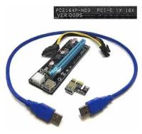 Аксессуар Адаптер Espada USB Riser Card PCI-E x1 Male to PCI-E x16 Female EPCIekit\ver009S