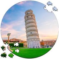 Деревянный пазл картина Путешествия пизанская башня LEANING TOWER OF PISA