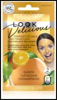 Энергизирующая bio маска для лица с натуральным скрабом Eveline "Orange&Lime. Look Delicious", 10 мл