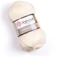 Пряжа YarnArt Alpine Alpaca | Пряжа Yarnart Alpine Alpaca - 433 молочный | 3шт упаковка | Акрил: 60%, Альпака: 30%, Шерсть: 10%