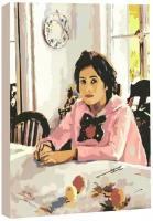 Картина по номерам Школа талантов, на холсте с подрамником "Девочка с персиками" Валентин Серов 40х50 см