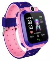 Детские умные часы Smart Baby Watch Q12 25 мм GPS, розовый/фиолетовый