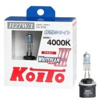 Лампа высокотемпературная Koito Whitebeam H27/1 12V 27W (55W) 4000K (комплект 2 шт.) арт. P0728W