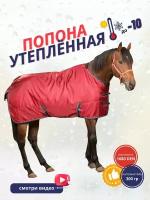 Попона Sweet Horse для лошади демисезонная утепленная, красная