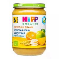 Каша HiPP органическая безмолочная зерновая с фруктами, с 6 месяцев