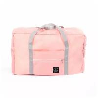 Складная дорожная сумка на чемодан водонепроницаемая для путешествий, розовая
