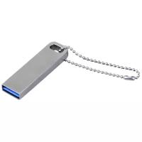 Компактная металлическая флешка Fero с отверстием для цепочки (32 GB USB 3.0 Серебро Mini031 Flash drive mini MT472)