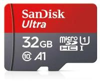 Карта памяти SanDisk Ultra 32GB micro SDHC UHS-I U1 HC-I класс 10 A1