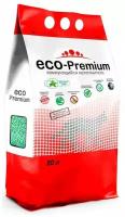 Комкующийся наполнитель, древесный с запахом алоэ ECO-Premium, светло-зеленый 7,6 кг, 20 л