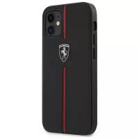 Чехол CG Mobile Ferrari Off-Track Genuine Leather/Nylon stripe Hard для iPhone 12 mini