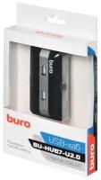 Хаб USB 2.0 Buro BU-HUB7-U2.0 7порт. черный