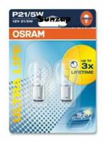 OSRAM 7528ULT-02B Лампа P21/5W 12V 21/5W ULTRA LIFE BAY15d, блистер 2 шт