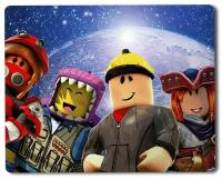 Геймерский коврик Roblox роблокс, игра, персонажи, лего, конструктор, открытый мир, детская-1