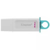 Флеш диск Kingston 64Gb DataTraveler Exodia, USB 3.2 gen.1, белый+жёлтый (KC-U2G64-5R)