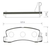 Колодки задние TOYOTA CARINA II SP1208 (SANGSIN SP1208)