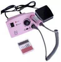 Аппарат для маникюра и педикюра JessNail JD4500, 4 фрезы 30000 об/мин, 35 Вт, розовый