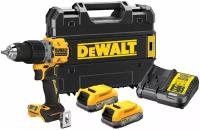 Ударная бесщеточная дрель-шуруповерт DEWALT 2 скорости, 2 АКБ 18 В XR Li-Ion DCD805E2T-QW