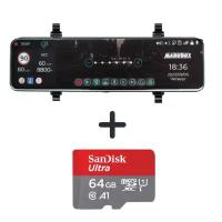 Видеорегистратор с GPS информатором Marubox M690GPS + карта памяти SanDisk microSDXC UHS-I 64Gb