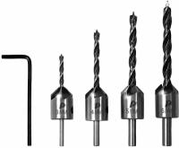 Набор зенковок по дереву ПРАКТИКА (4 шт), сверла 3, 4, 5, 6 мм